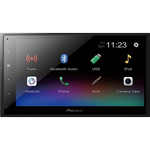 Pioneer DMH-342EX Digital Multimedia Receiver with Weblink, 6.8” Capacitive Touchscreen, Double-DIN, Built-in Bluetooth, Amazon Alexa via App, Backup Camera Compatible Pioneer DMH-342EX Digital Multimedia Receiver with Weblink, 6.8” Capacitive Touchscreen, Double-DIN, Built-in Bluetooth, Amazon Alexa via App, Backup Camera Compatible